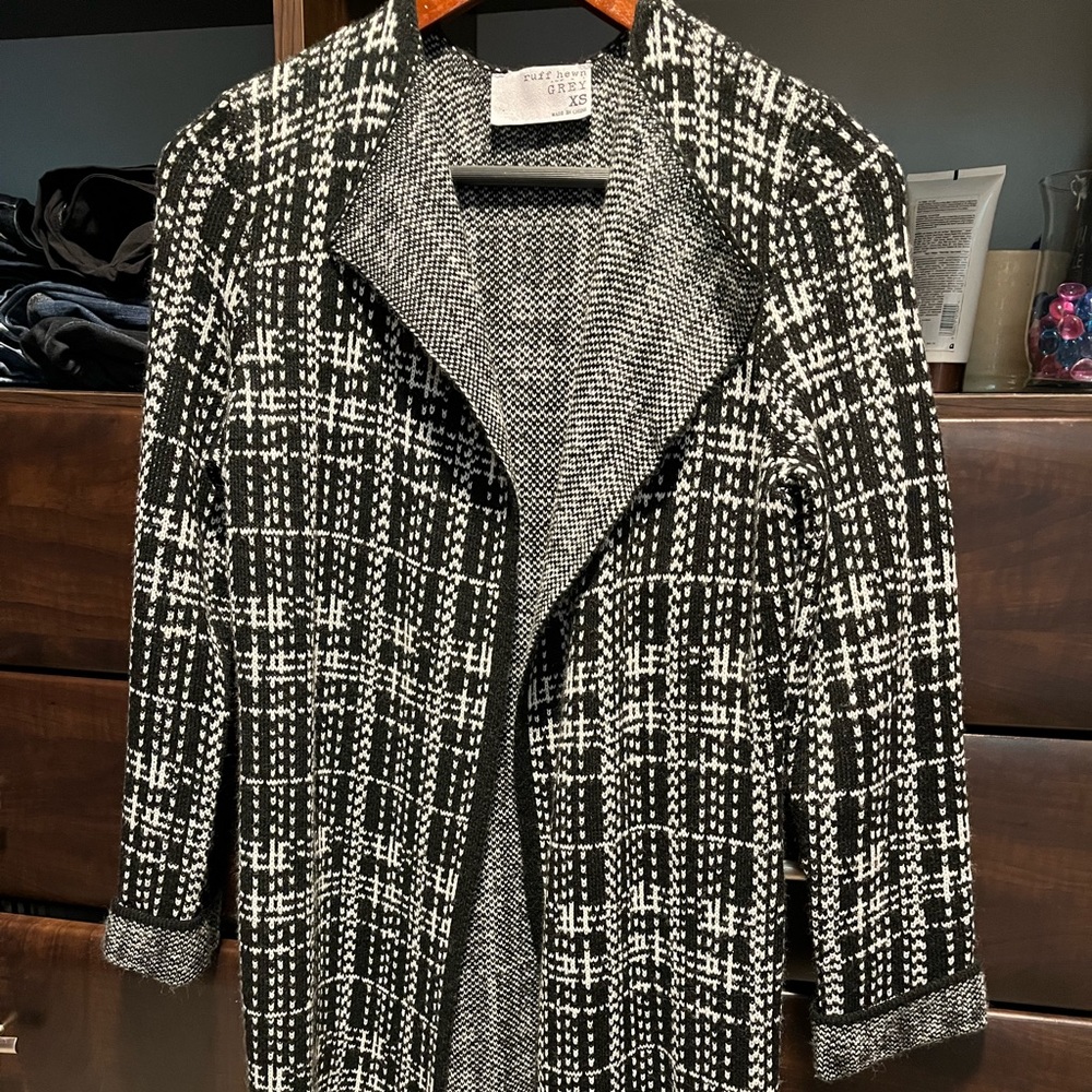 Ruff Hewn Grey long cardigan sweater